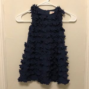 Blue ruffled John Rocha little girls dress